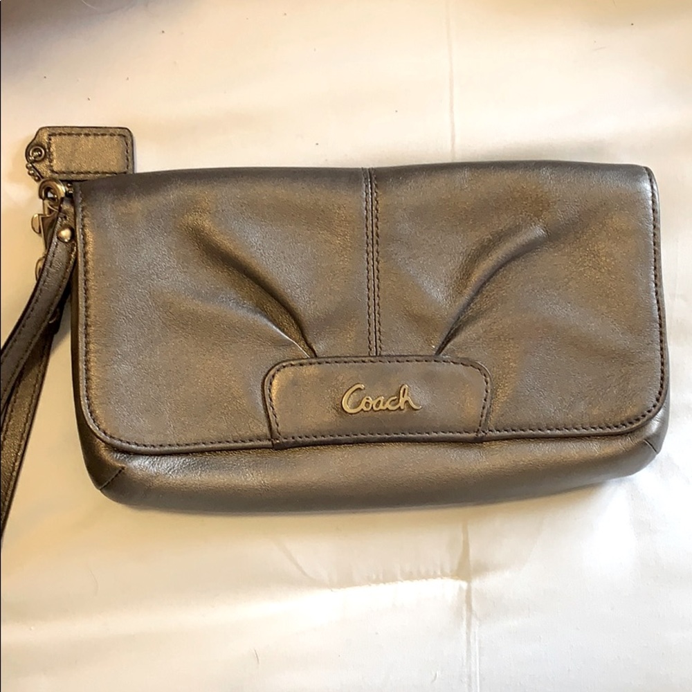 Gold Coach Wristlet